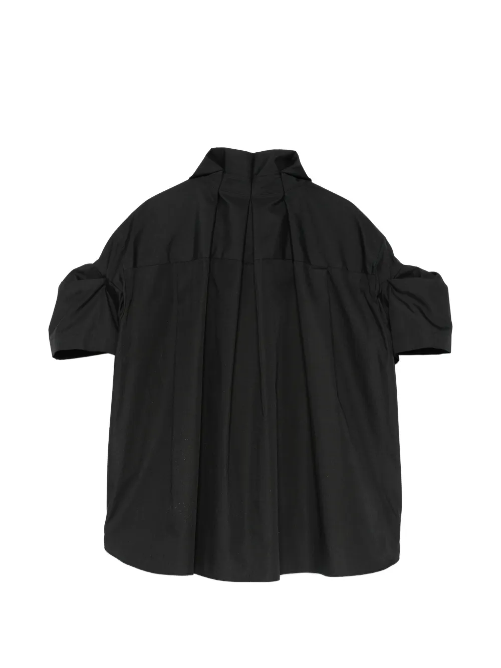  Sacai Gathered Shirt - Black 