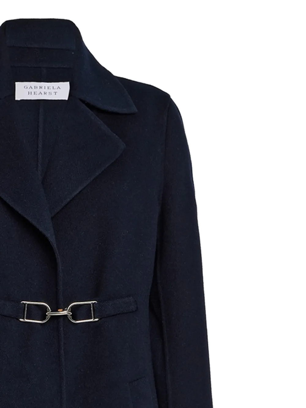 Gabriela Hearst Dee kasjmier jas met gesp Blauw