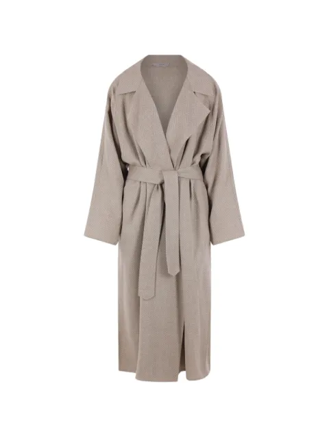 Dusan herringbone belted coat