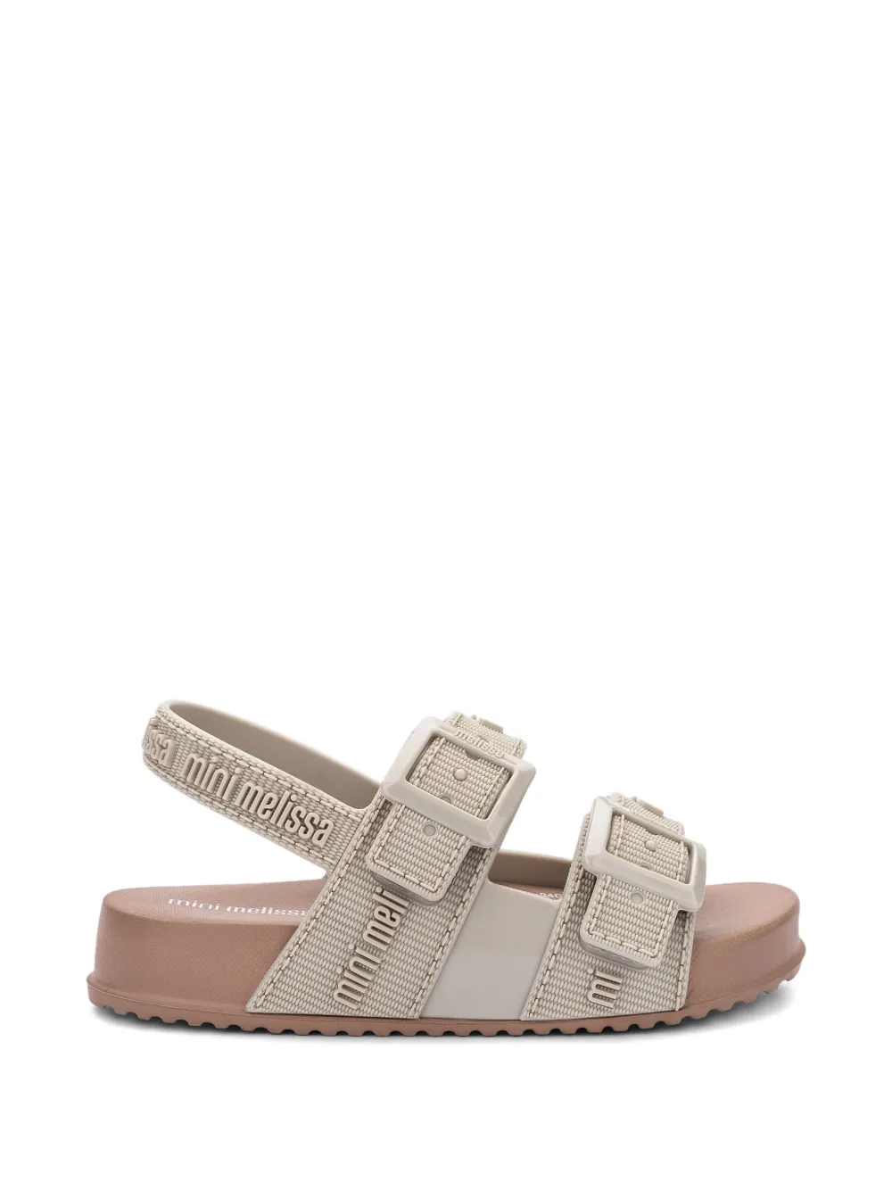 Mini Melissa buckle strap sandals - Toni neutri