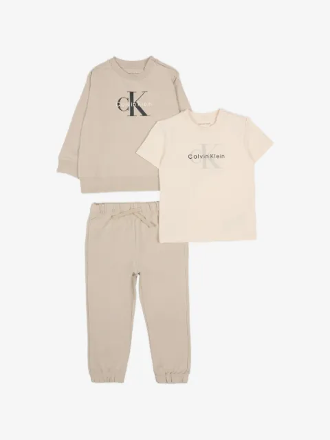 Calvin Klein Kids logo tracksuit sets (set of three)