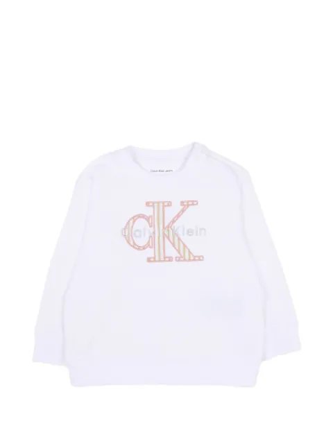 Calvin Klein Kids logo crewneck sweatshirt