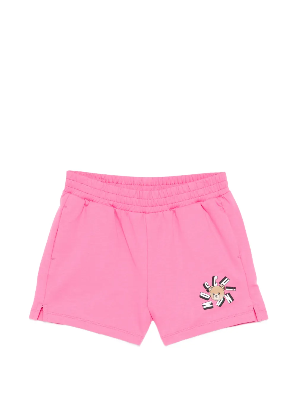 Moschino Kids graphic detail shorts - Rosa