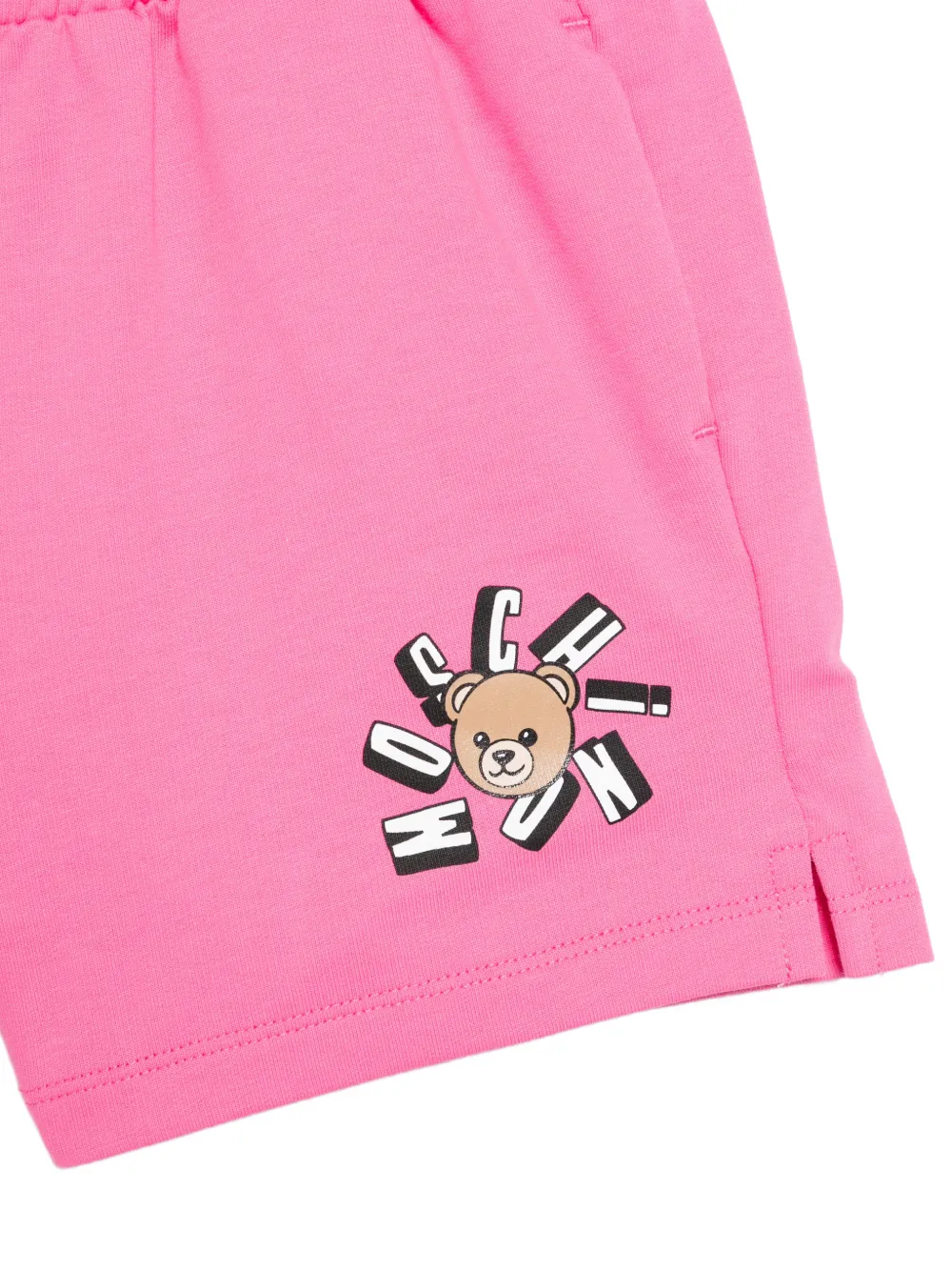 Moschino Kids Shorts met grafisch detail Roze