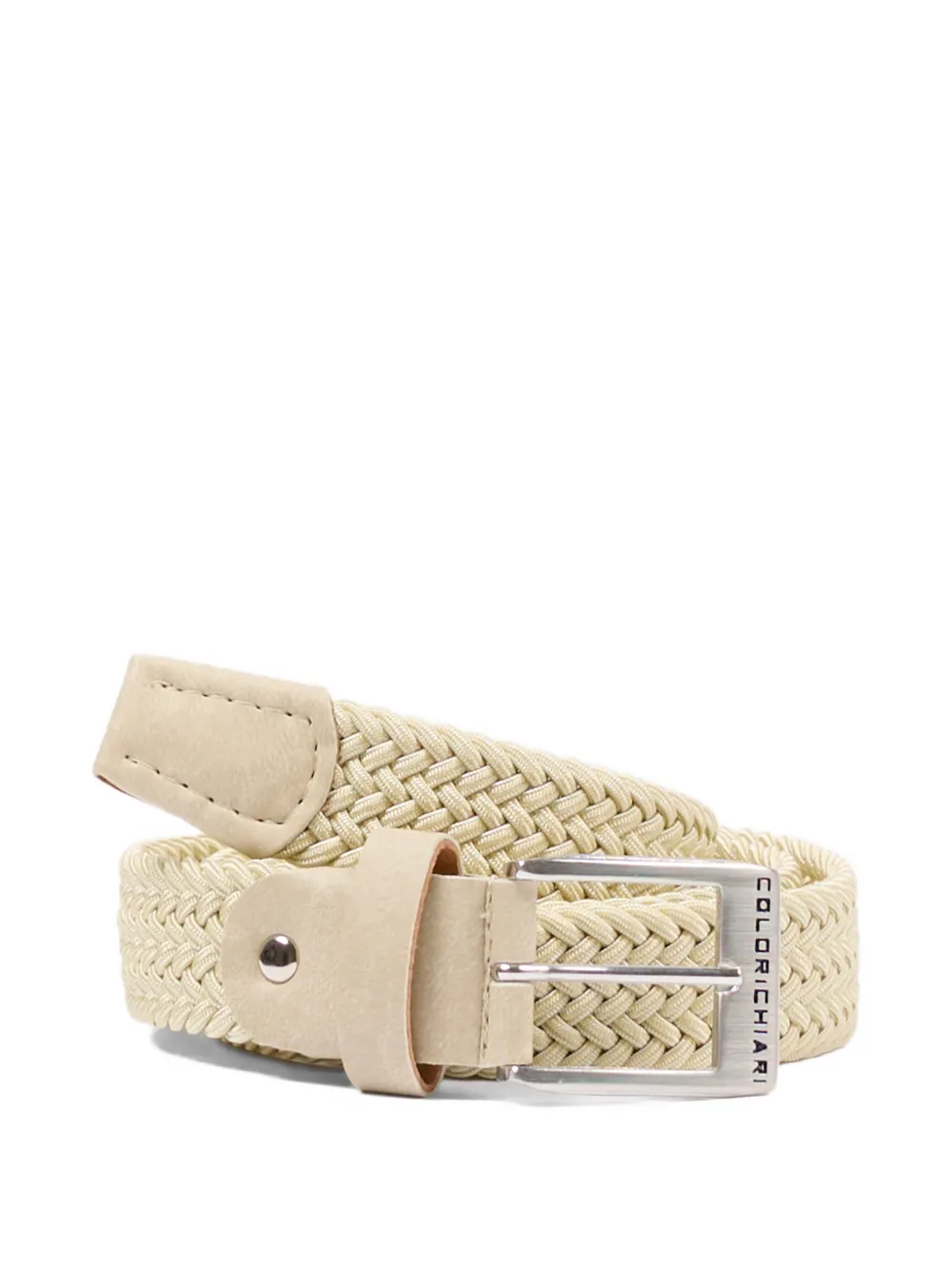 Colorichiari woven square-buckle belt - Neutrals