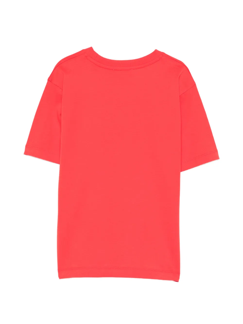 Moschino Kids T-shirt met logoprint Rood