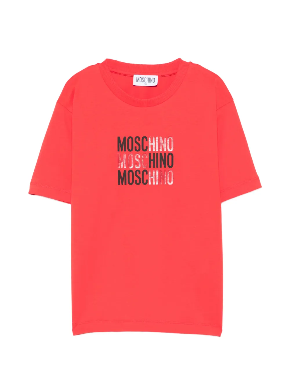 Moschino Kids logo-print T-shirt - Rosso