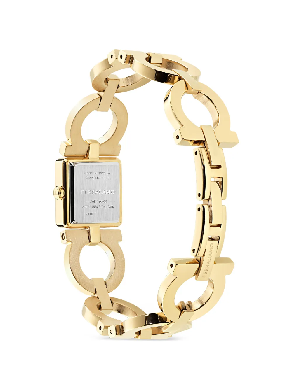  Ferragamo Double Gancini 19mm Watch - Gold 