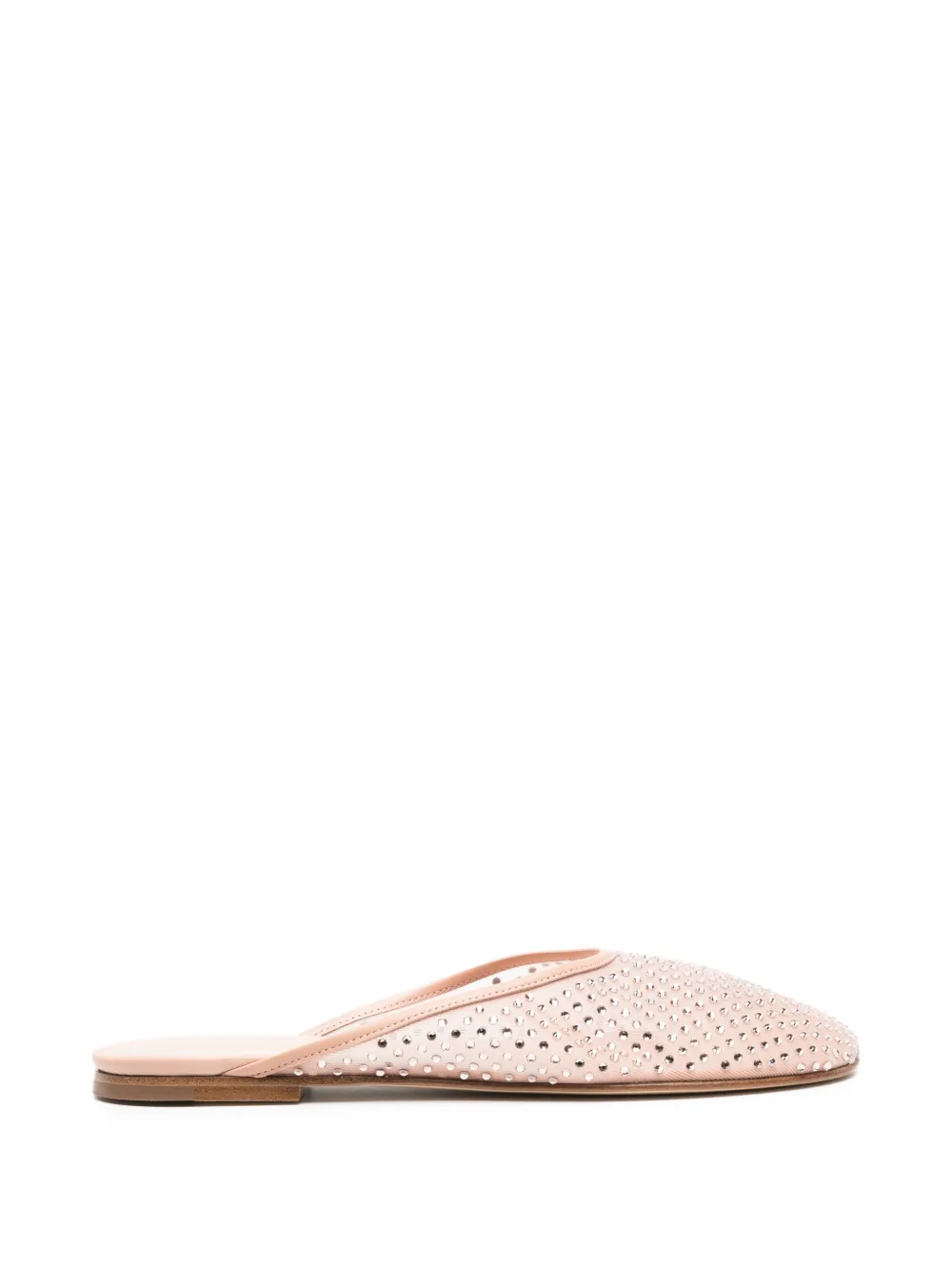 Dear Frances Balla mesh crystal slippers - Rosa
