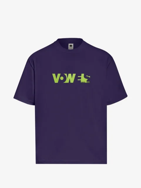 Vowels playera de algodón