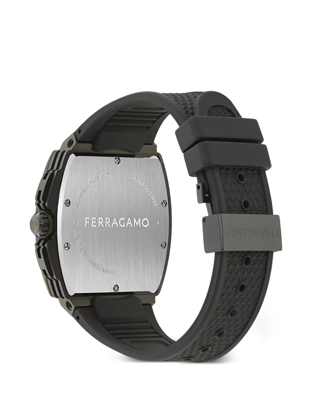 Ferragamo F-80 トノー クロノグラフ 41mm 腕時計 | ブラック