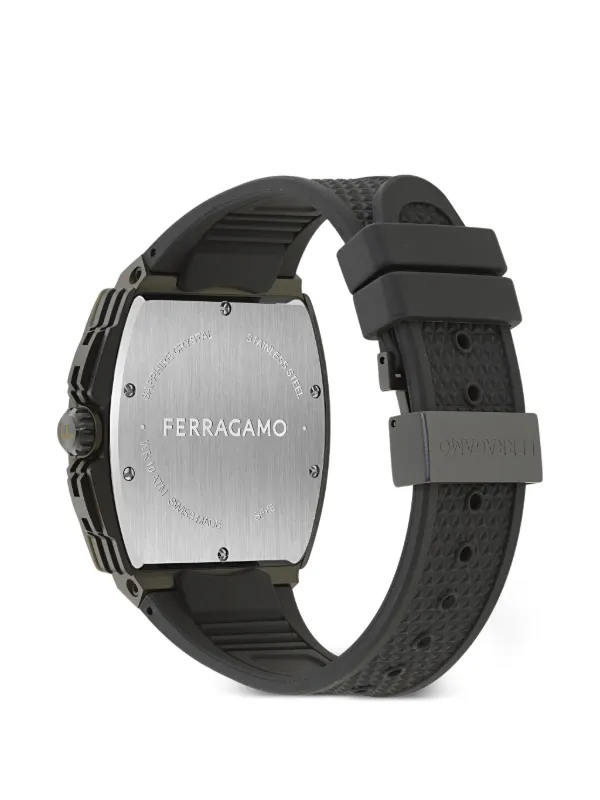 Ferragamo F-80 トノー クロノグラフ 41mm 腕時計 | ブラック