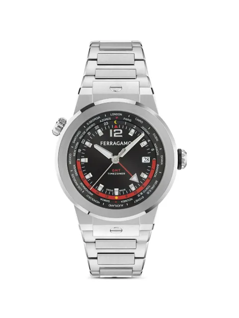 Ferragamo reloj F-80 GMT Worldtime de 43 mm