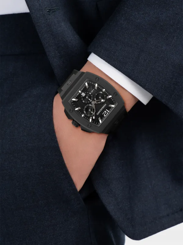 Ferragamo F-80 トノークロノグラフ 418mm 腕時計 | ブラック