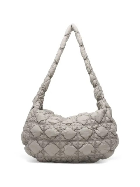 CARLYN quilted topstitched shoulder bag 
