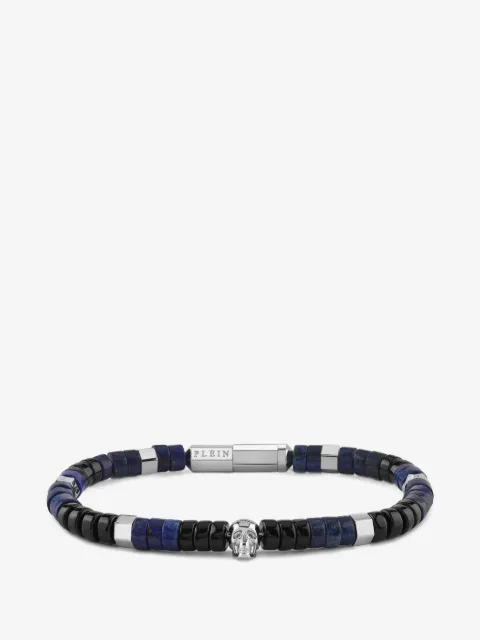 Philipp Plein pulsera con dije Skull y cuentas