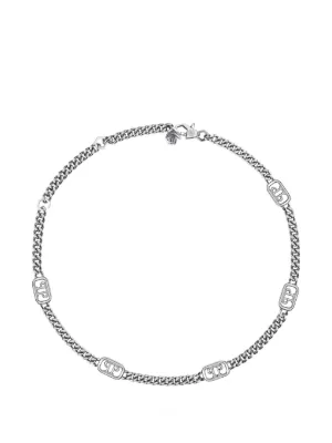 Diesel Dx1433 Oval D カーブチェーン ネックレス | シルバートーン