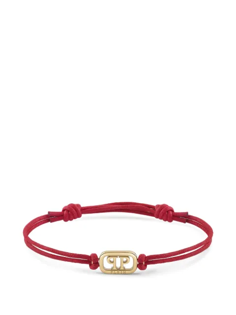 Philipp Plein Lettering Friendship knot-details bracelet