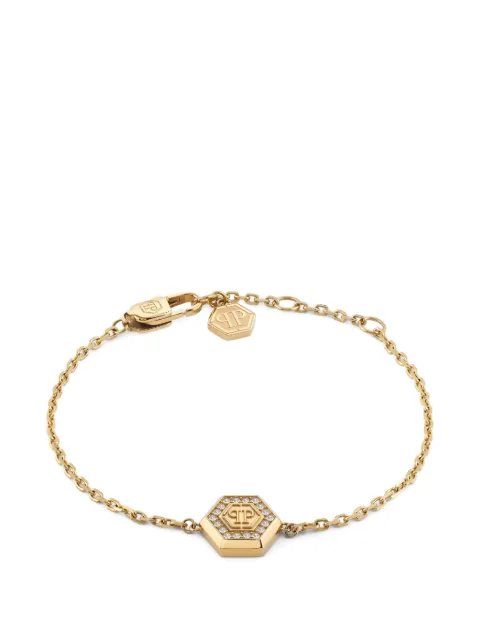Philipp Plein Legacy hexagon-logo bracelet
