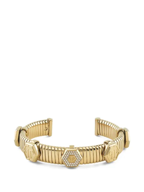 Philipp Plein snake yellow gold bracelet