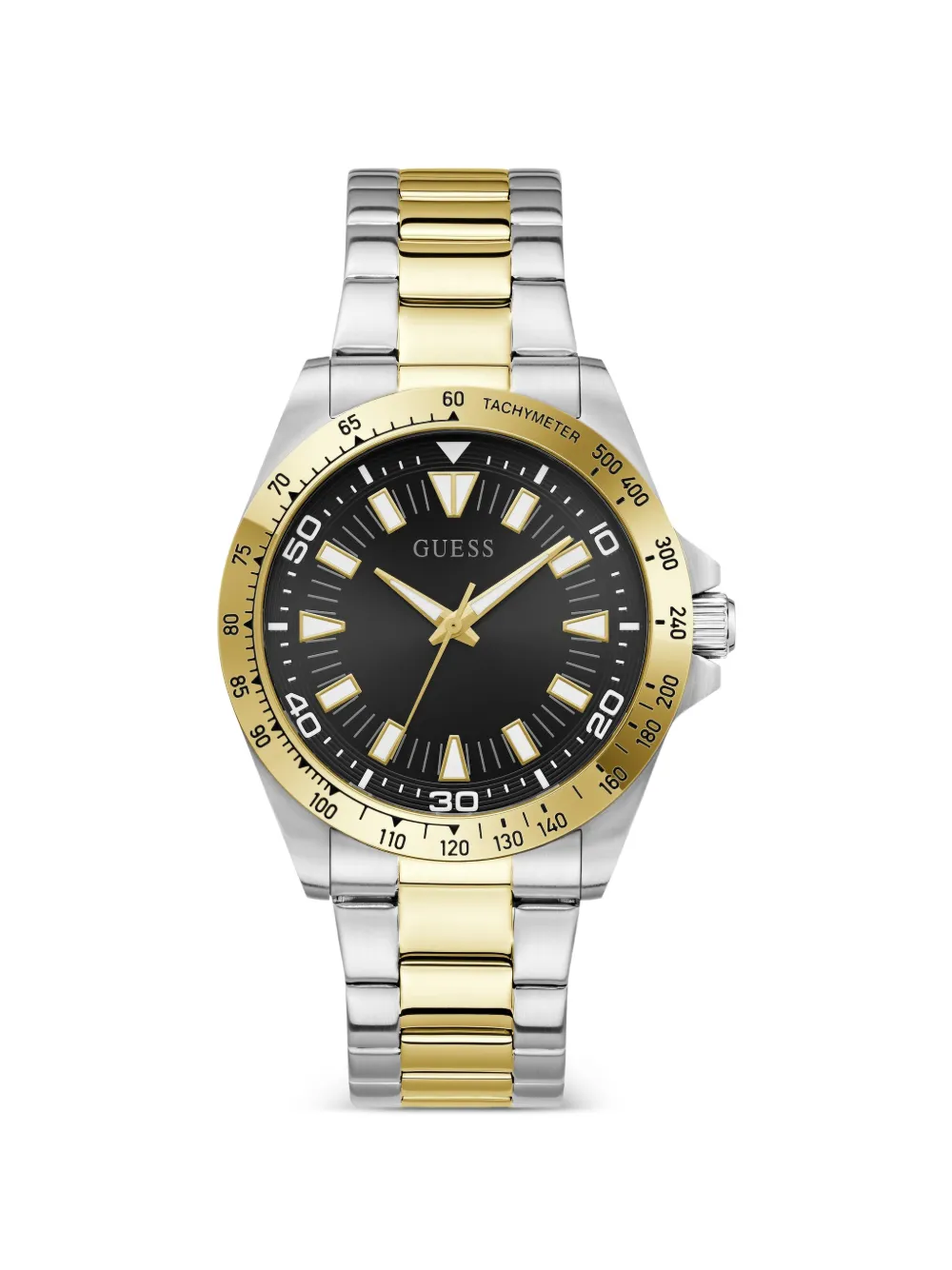 GUESS USA 2-Tone Analog Armbanduhr 42mm - Schwarz