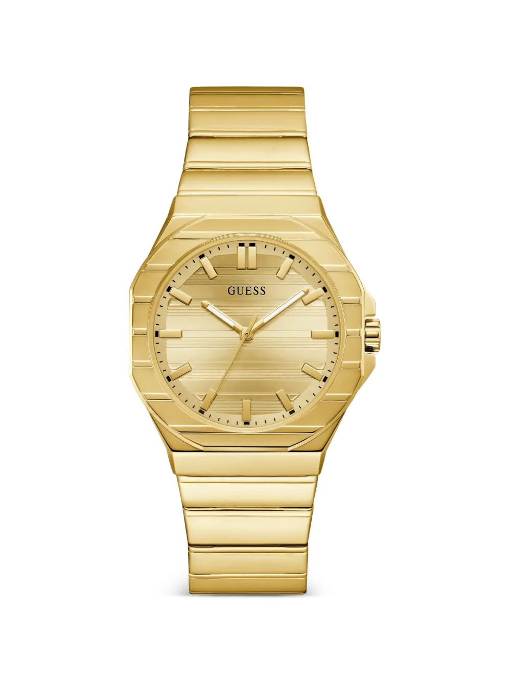 GUESS USA Armbanduhr mit achteckigem Gehäuse 38mm - Gold