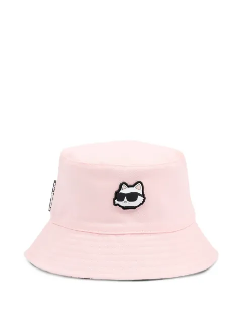 Karl Lagerfeld Kids gorro de pescador con aplique