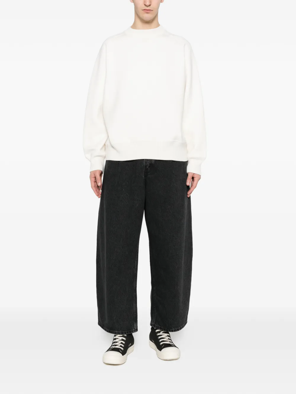 sacai Trui met ronde hals Beige