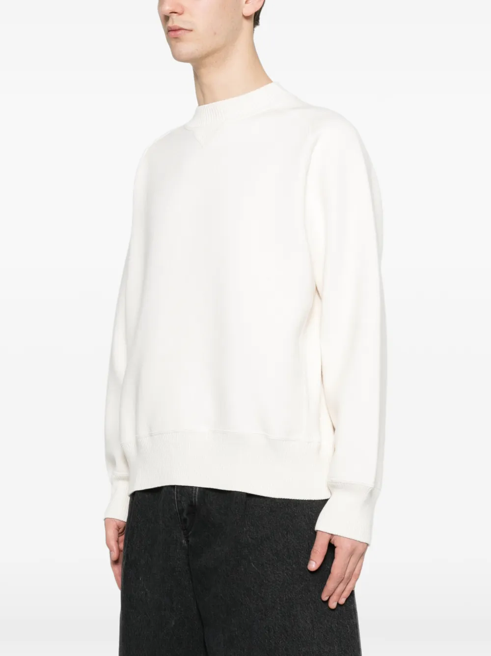 sacai Trui met ronde hals Beige