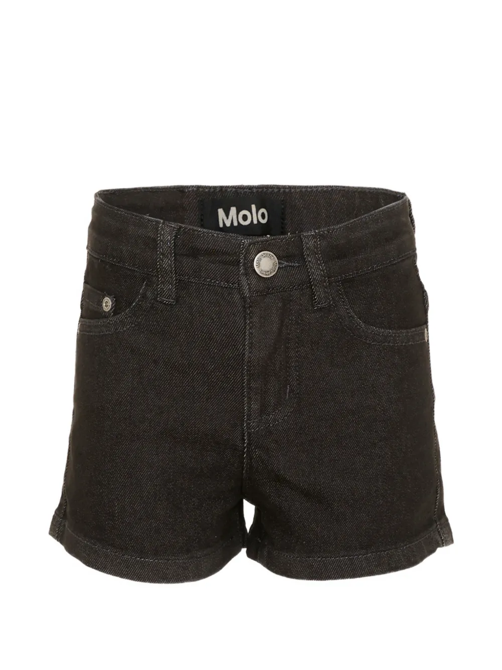 Molo logo-patch belt-loop shorts - Nero