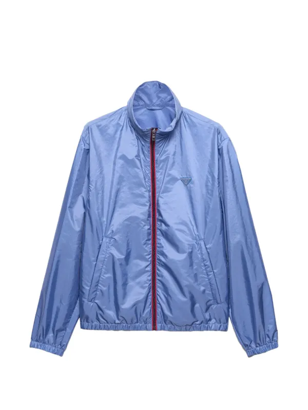 PRADA ナイロンジャケット ブルー Prada リナイロン ジャケット | ブルー | FARFETCH JP