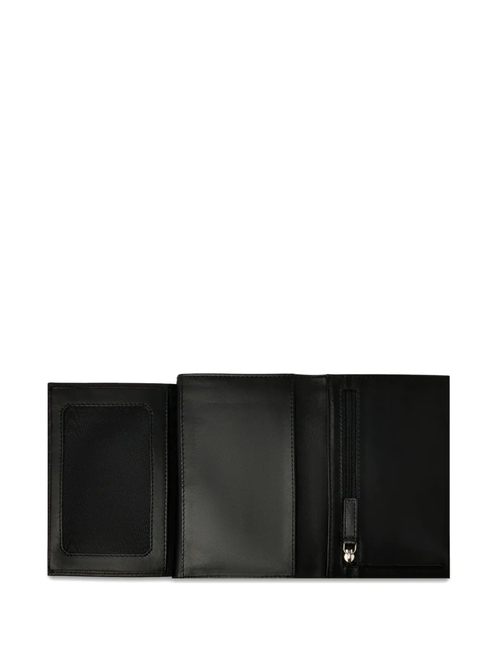  Lancel Leon Smooth Leather Wallet - Black 