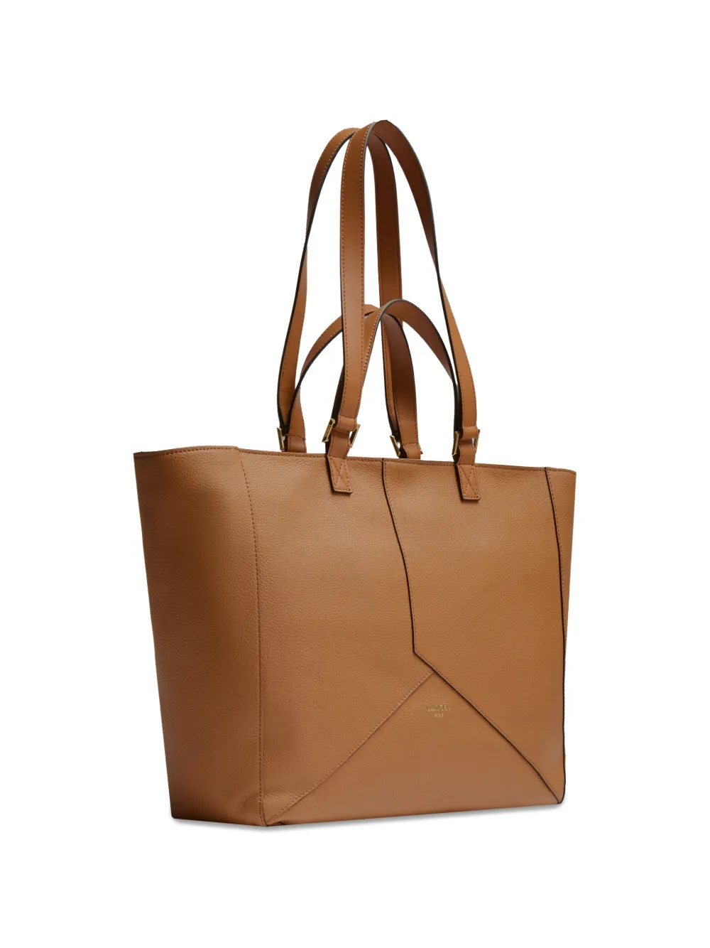 Lancel Envelope Zip Tote Bag - Brown 