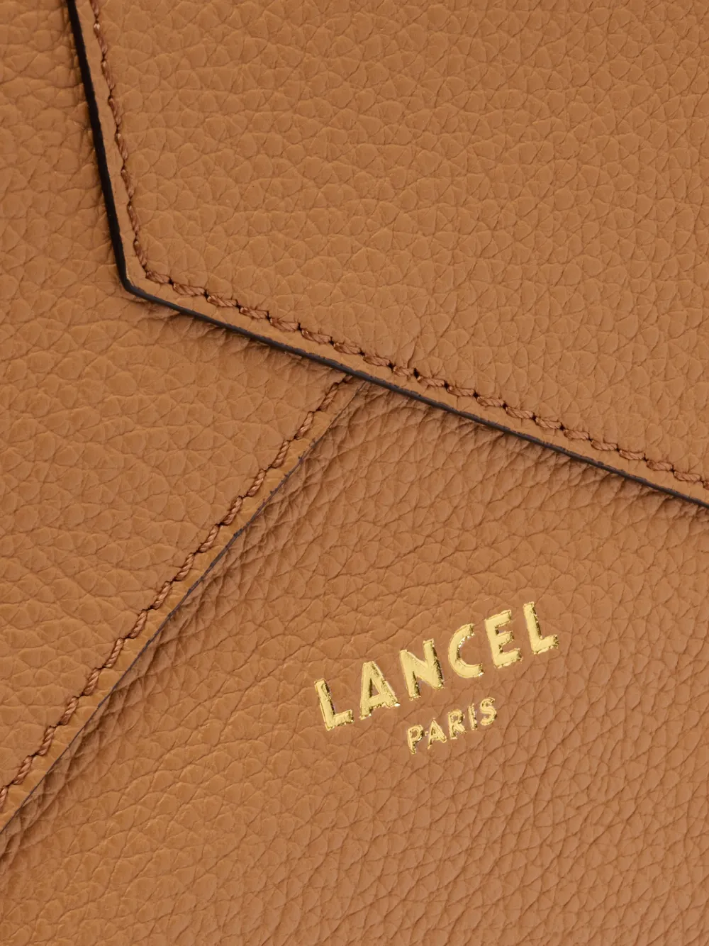 Lancel Envelop shopper met rits Bruin