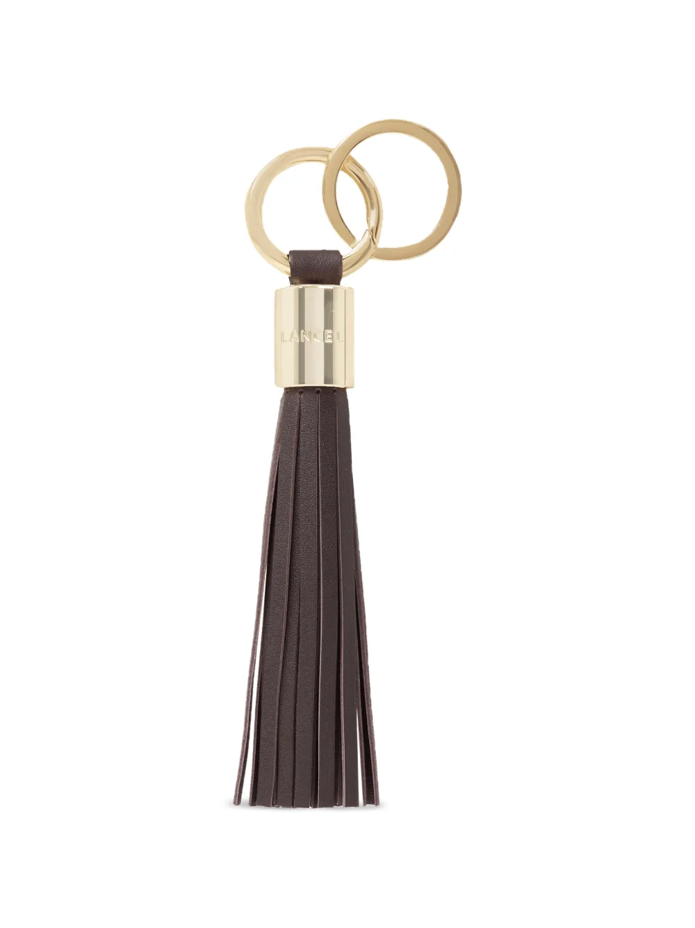 Lancel Premier Flirt leather-tassel keyring - Braun