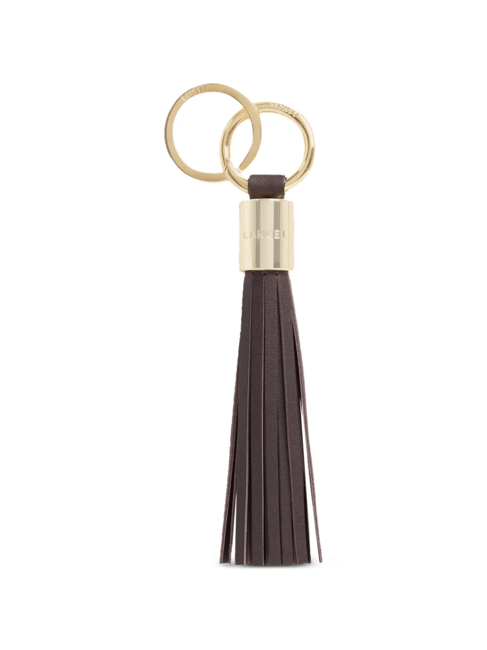 Lancel Premier Flirt sleutelhanger met leren kwastje Bruin