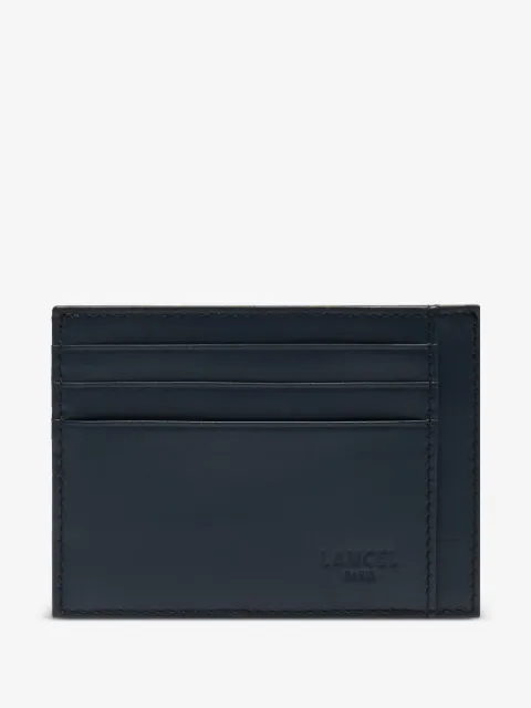 Lancel porte-cartes en cuir