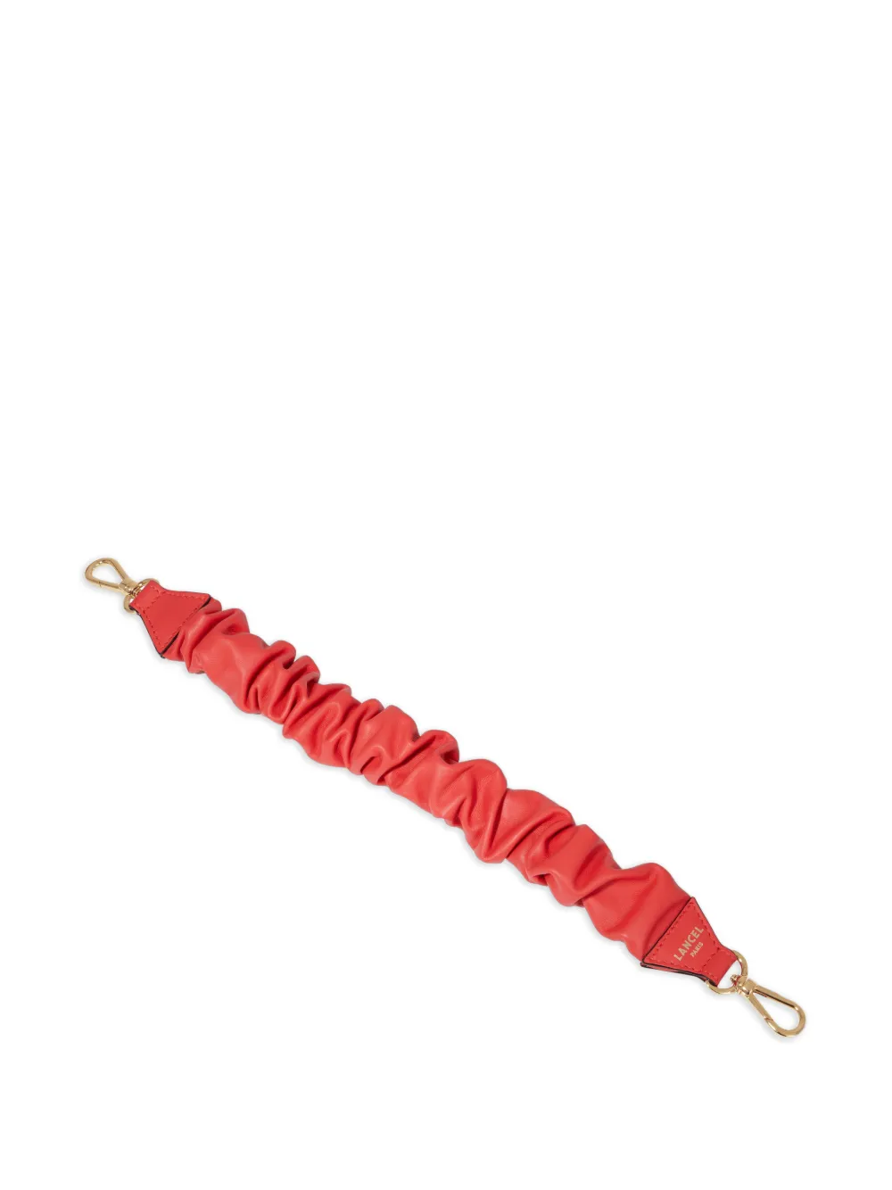 Lancel Origami zipper smooth strap bag - Rot