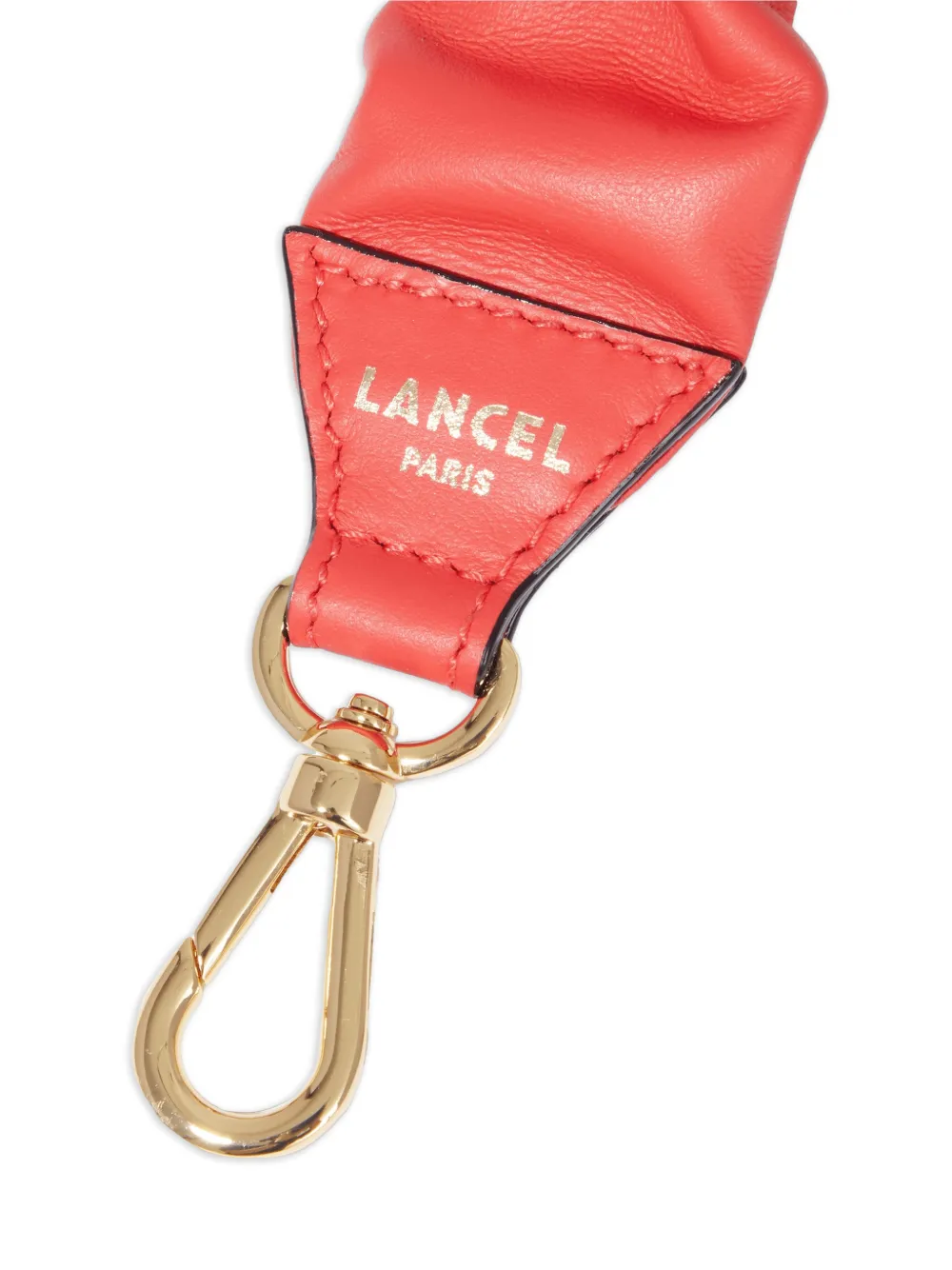 Lancel Origami tas met band en rits Rood