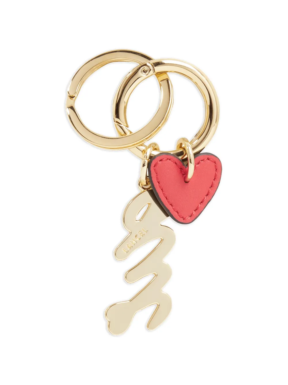  Lancel Heart Keyring - Gold 