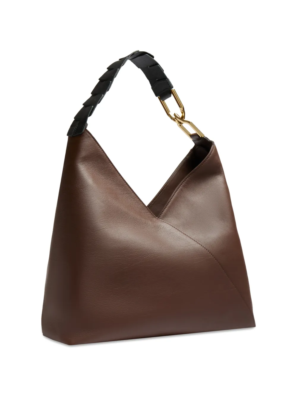 Lancel Pagode leren shopper Bruin