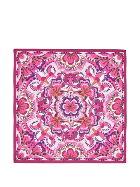 Lancel printed silk square scarf