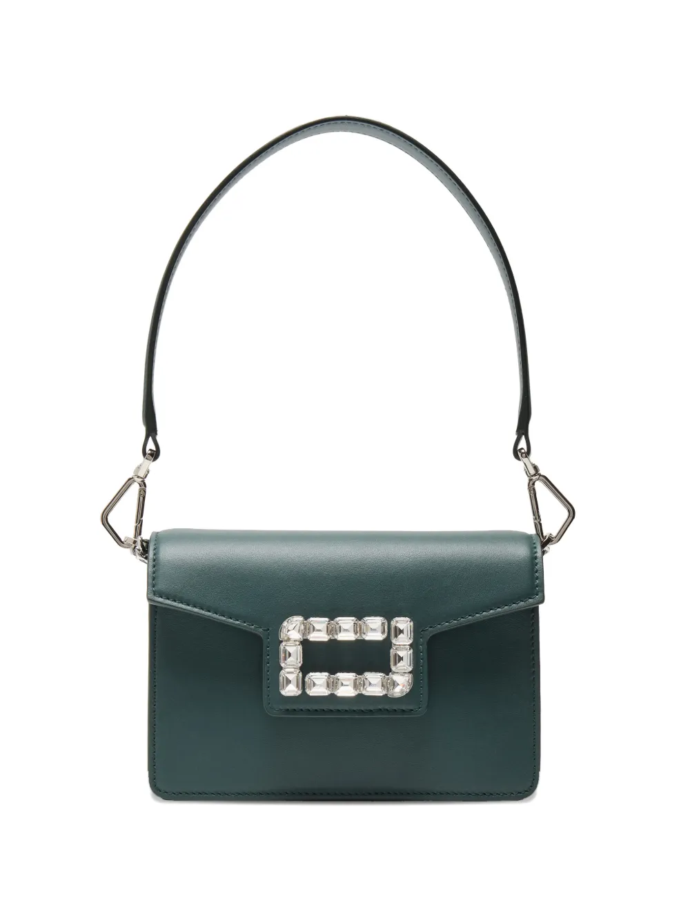 Lancel mini strass flap shoulder bag - Verde