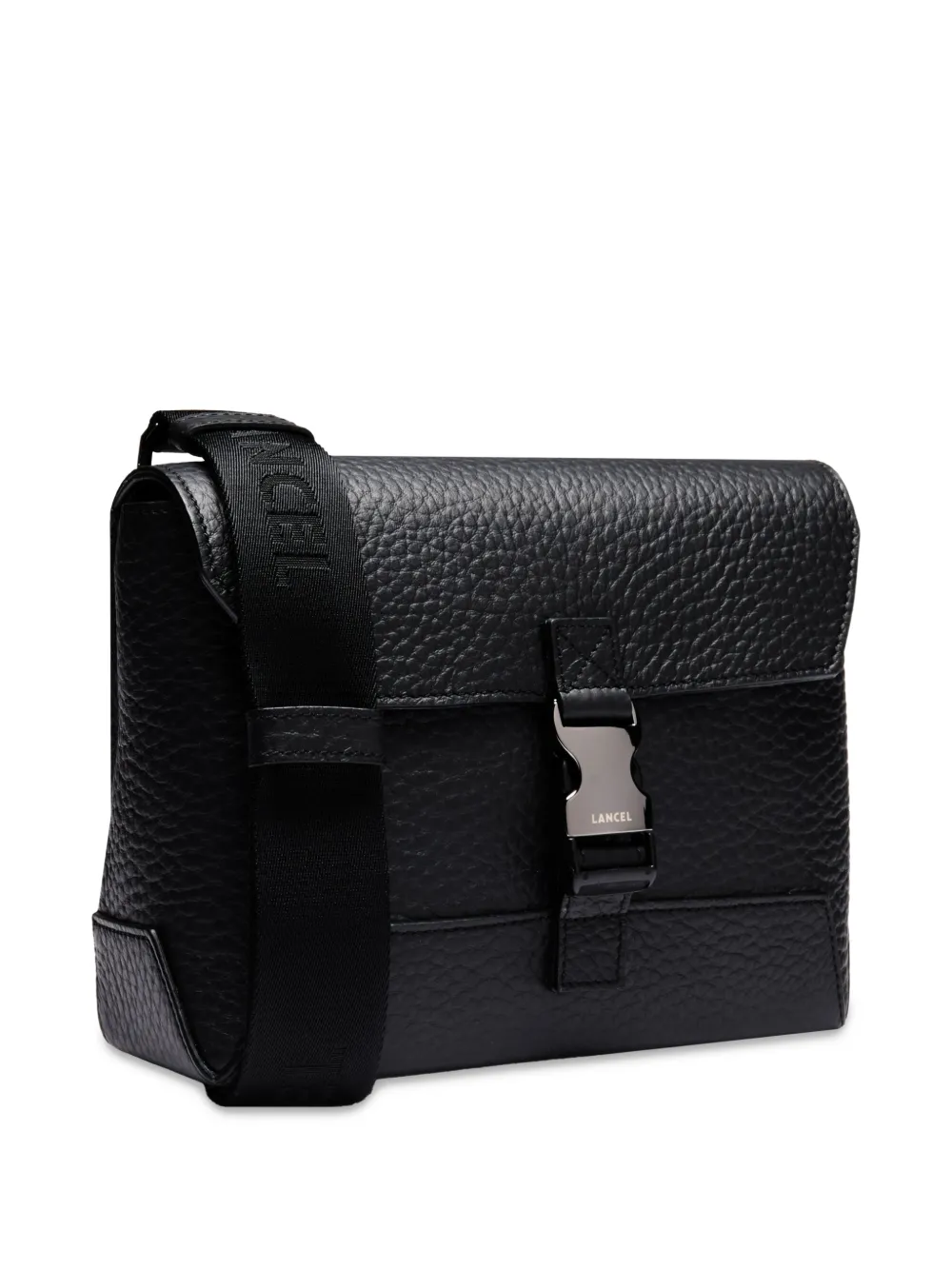  Lancel Milo Buckle Messenger Bag - Black 