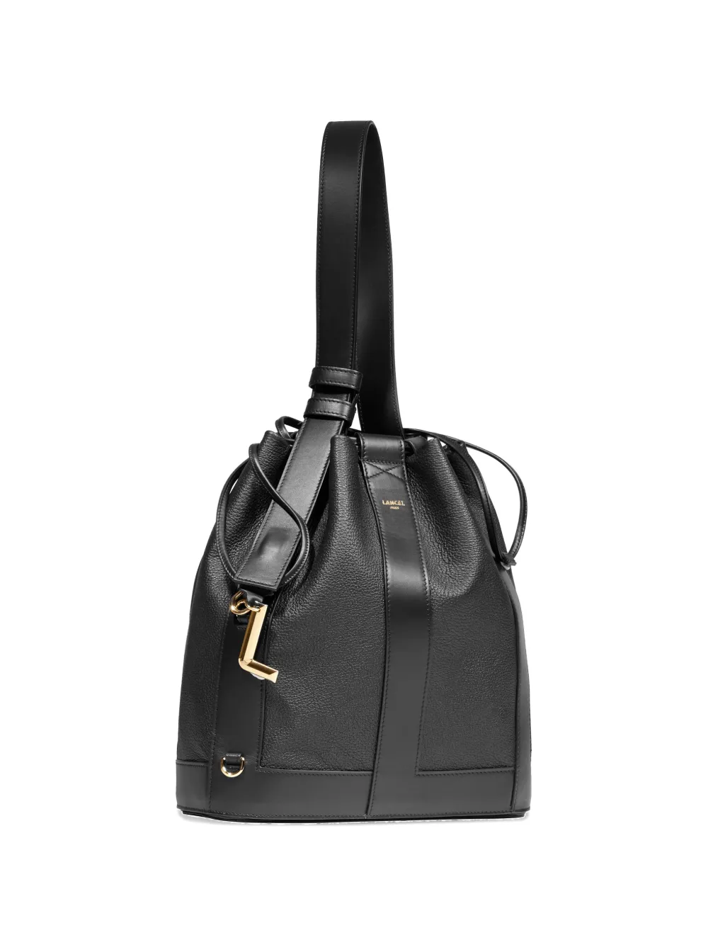  Lancel Elles Grain-leather Bucket Bag - Black 