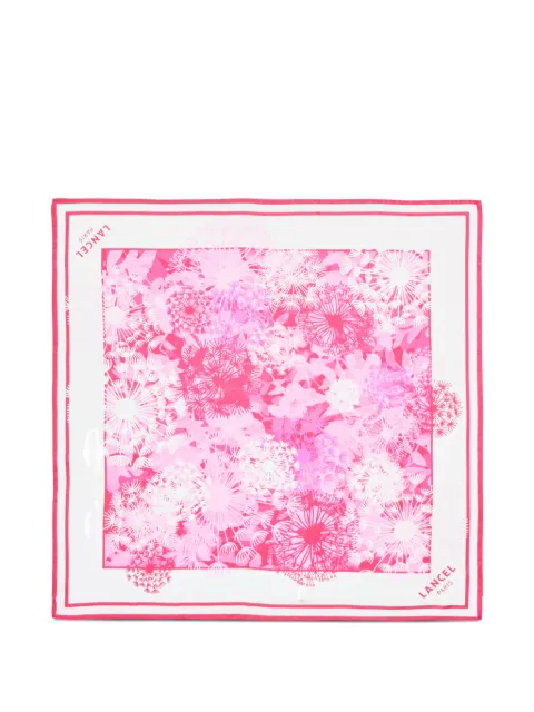 Lancel printed silk square scarf