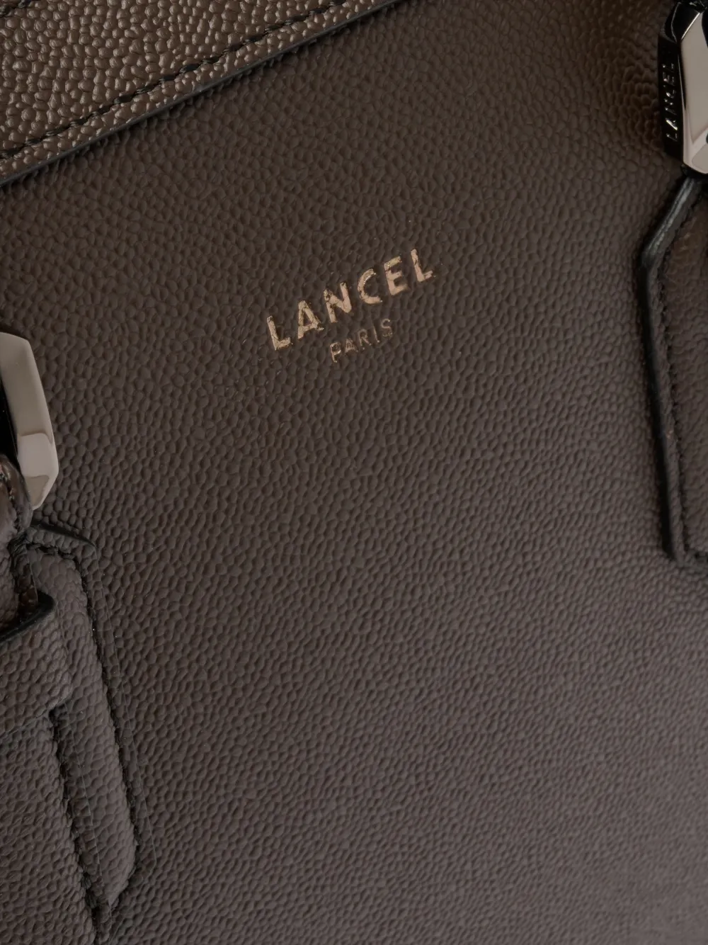 Lancel Charlie leren aktetas met textuur Bruin