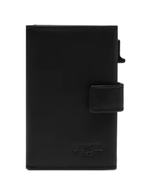 Alexander McQueen McQueen Magnetic Leather Card Holder | Black