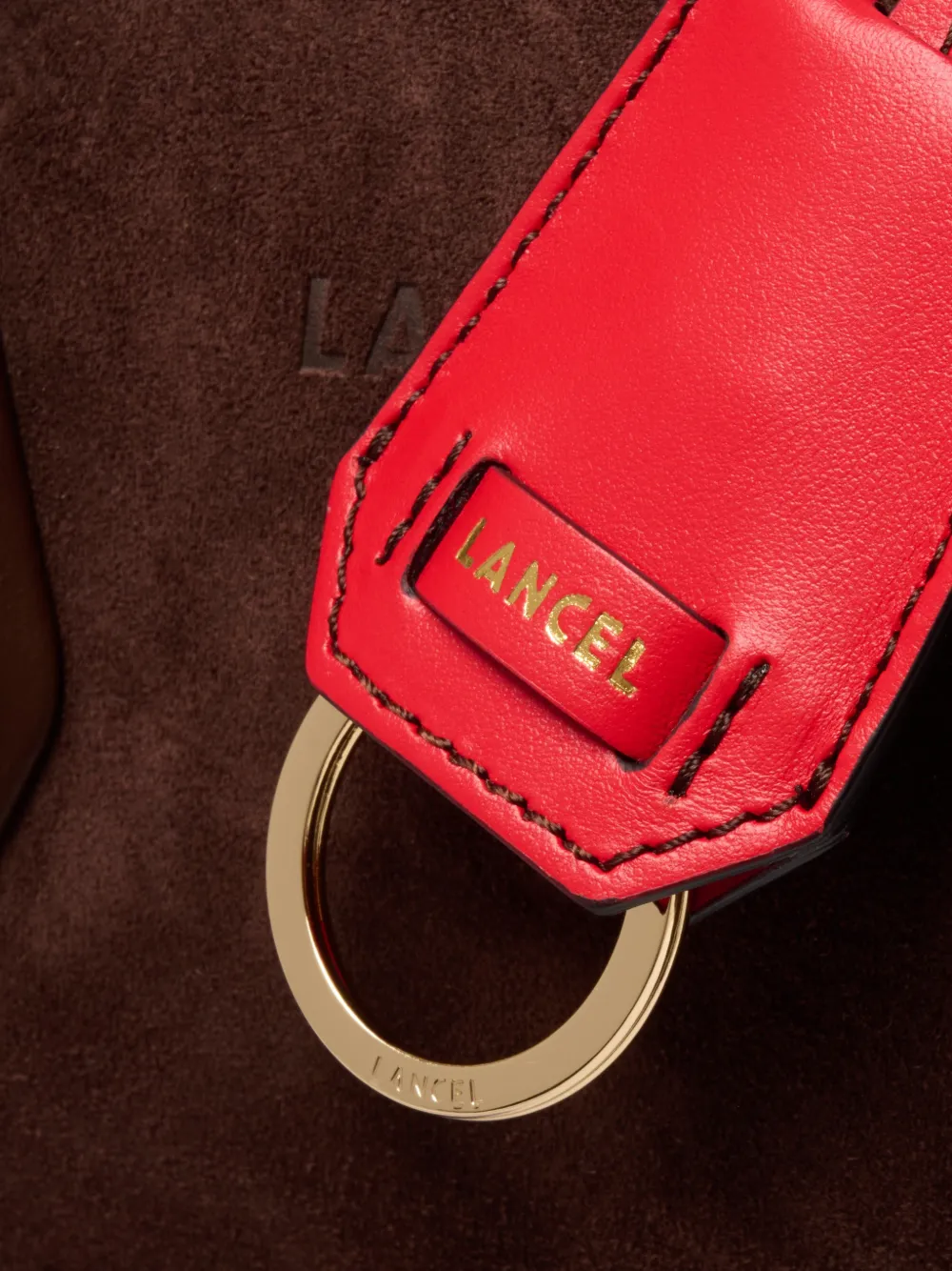 Lancel Bcbg leren shopper Bruin