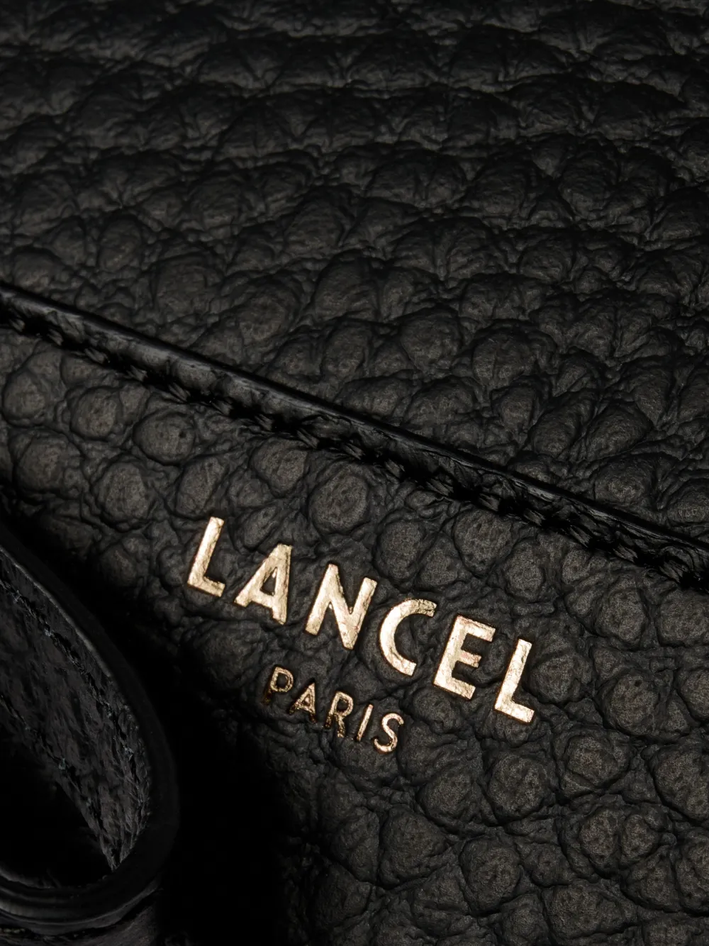 Lancel Milo leren clutch met rits Zwart